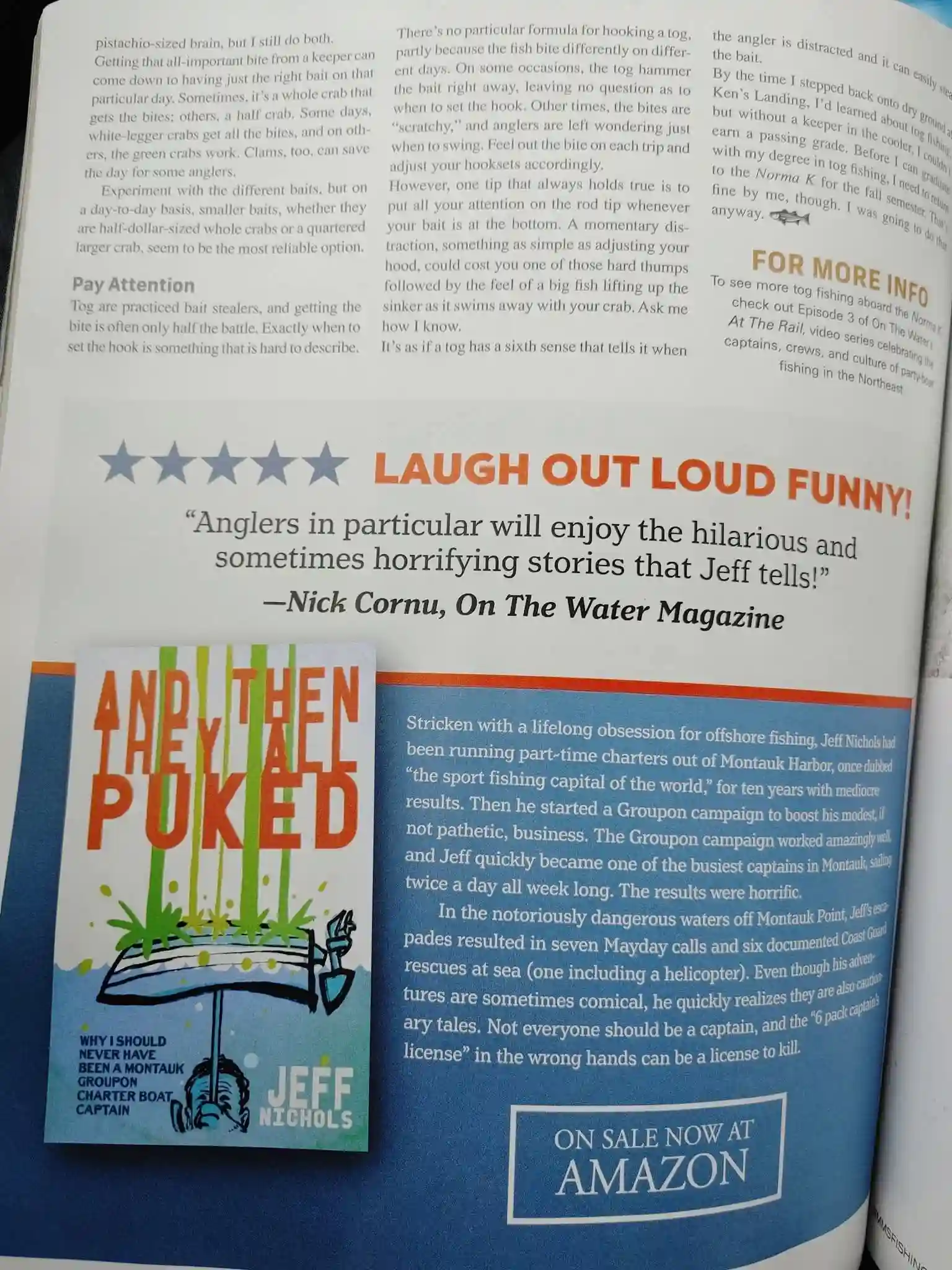 book review in On the water magazine